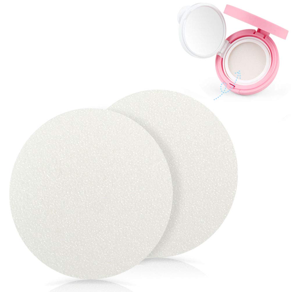 Quupy 8Pcs Air Cushion Makeup Sponge Set - White Powder Puff For Bb Cc Cream & Liquid Foundation