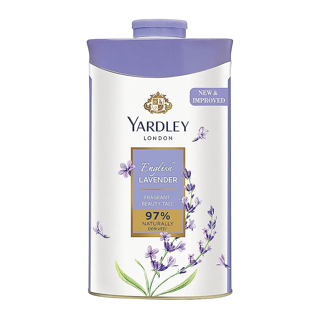 Yardley English Lavender Perfumed Talc 250G | Soothing Violet Scent | Pack Of 1