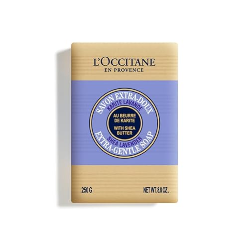 L'Occitane Shea Butter Solid Hand & Body Soap, Citrusy Verbena & Relaxing Lavender, 8.8 Oz