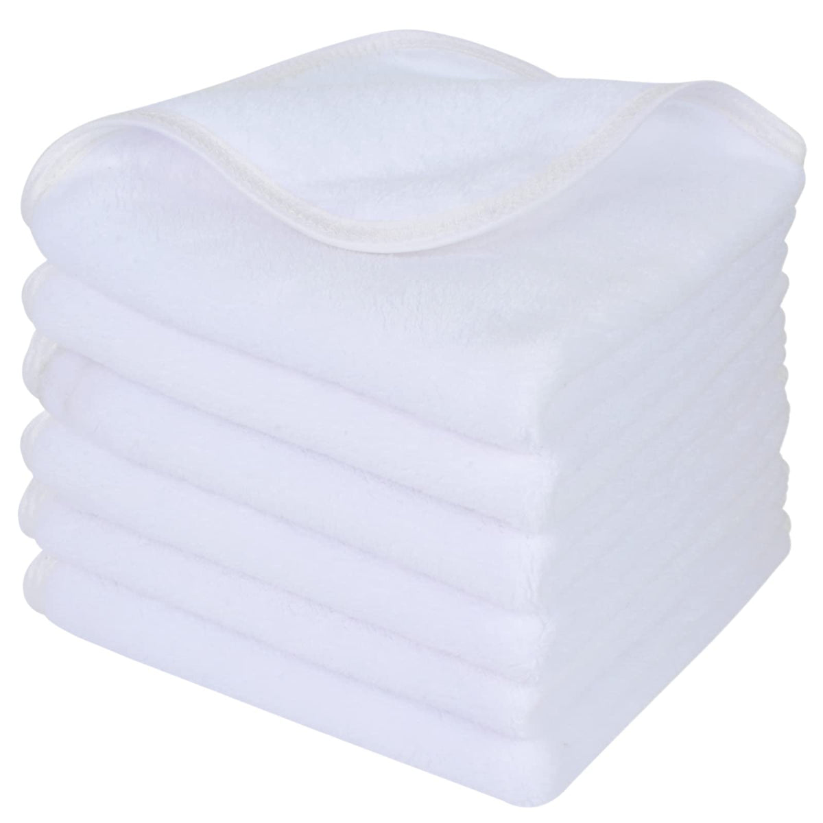 Sinland Microfiber Face Cloths - Reusable Makeup Remover Towels, Soft & Absorbent, 12X12, 