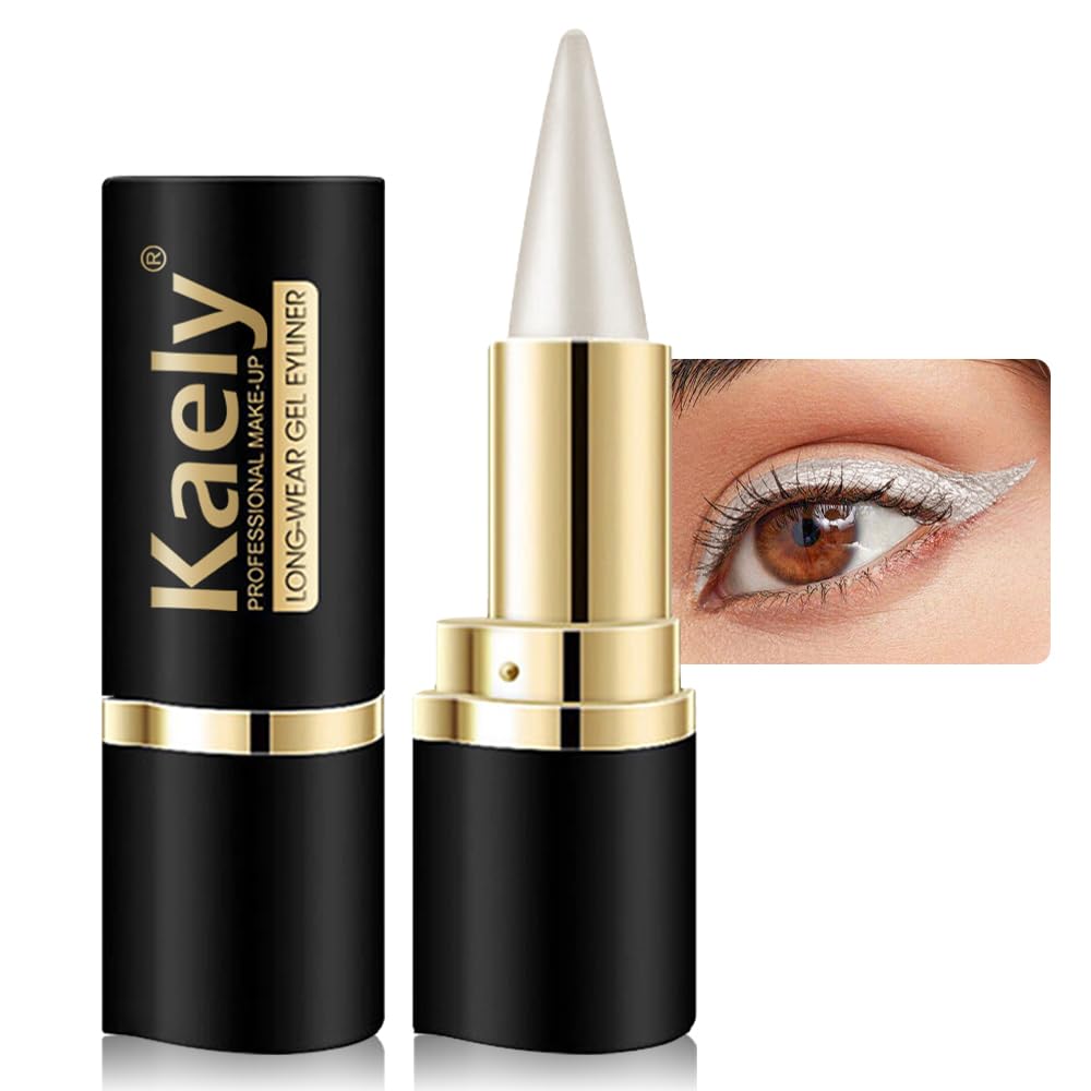 Kaely Dark Blue Gel Eyeliner Pencil - Waterproof, Smudge Proof Cat Eye Makeup, 1 Count