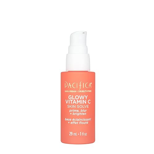 Pacifica Glowy Vitamin C Makeup Primer, Hydrating & Pore-Minimizing, Vegan, 1 fl oz