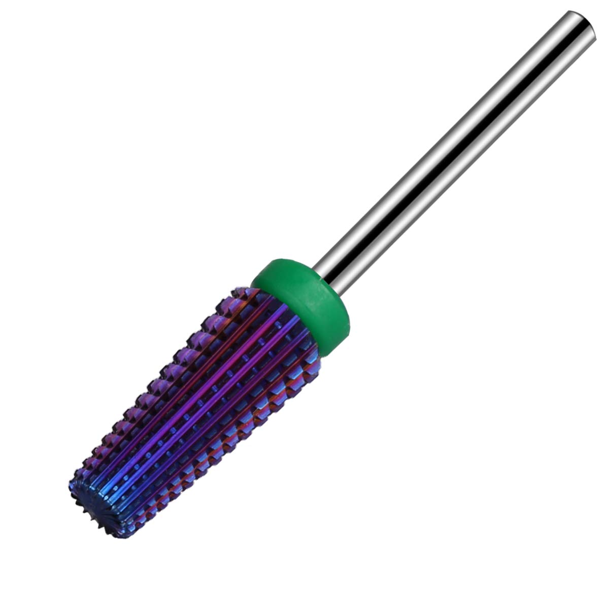 Lavinda 5-In-1 Tapered Nail Drill Bit, Coarse Carbide For Acrylic Gel, Professional Use, Purple