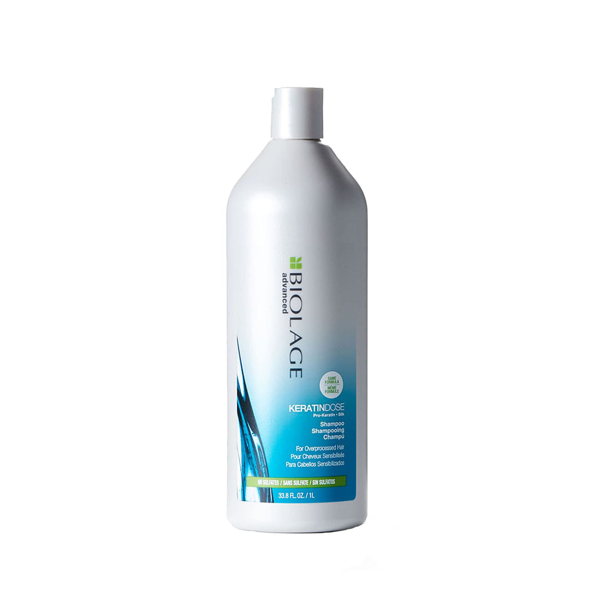 Biolage Advanced Keratin Dose Shampoo  Moisturizes To Fight Frizz  Hair Damage Sulfate  ParabenFree  For Overprocessed  Dam