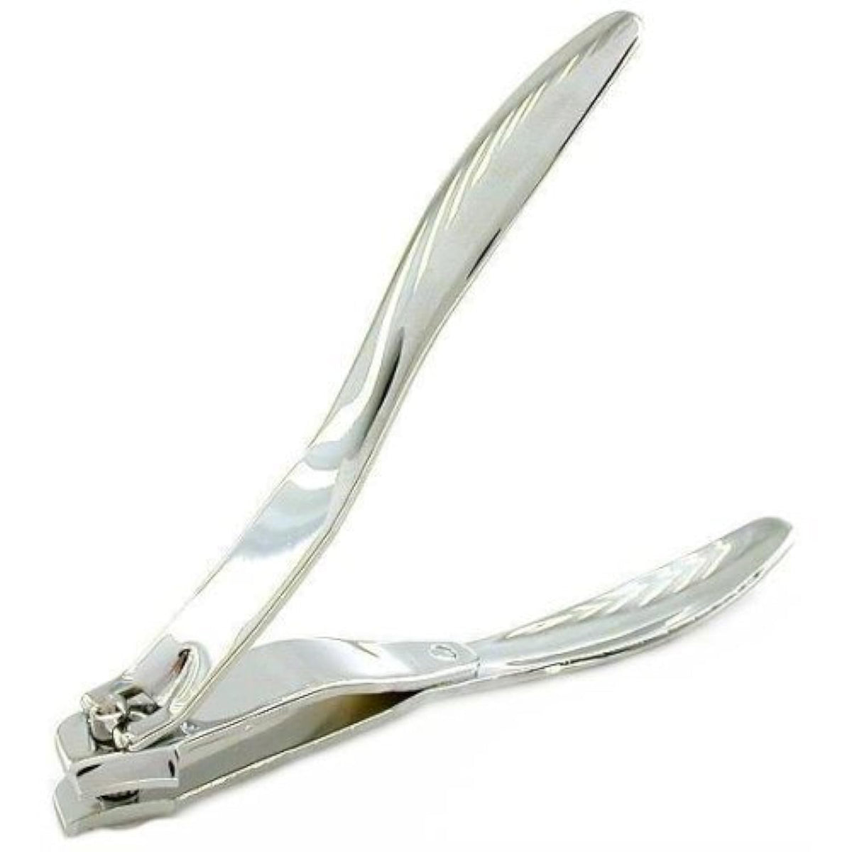 REGAL Side-Angle Nail Clippers - 4 Inch Stainless Steel Silver Nail Trimmers