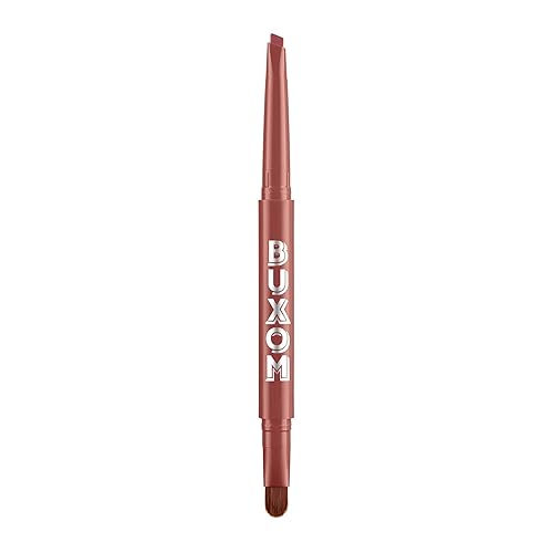 Buxom Power Line Plumping Lip Liner - Long Lasting, Moisturizing, 03 Hush Hush Henna