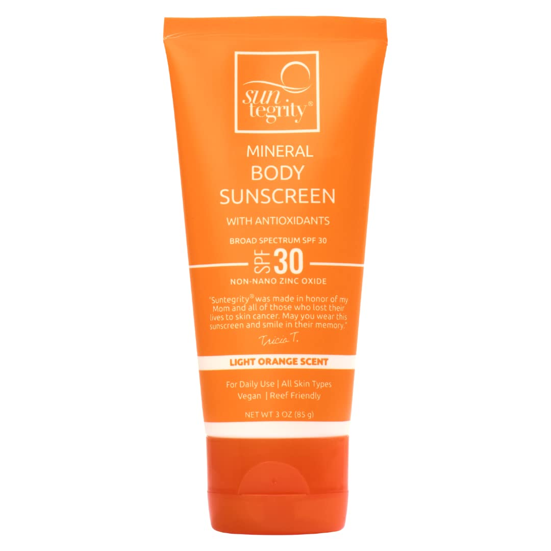 Suntegrity Mineral Sunscreen For Body - Spf Protection, 3 Fl Oz, Lightweight & Non-Greasy