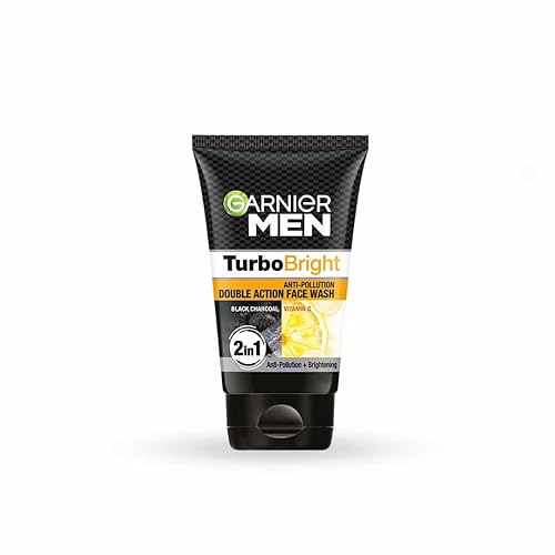 Garnier Men Power White Anti-Pollution Facewash, 100Gm - Deep Cleansing & Brightening