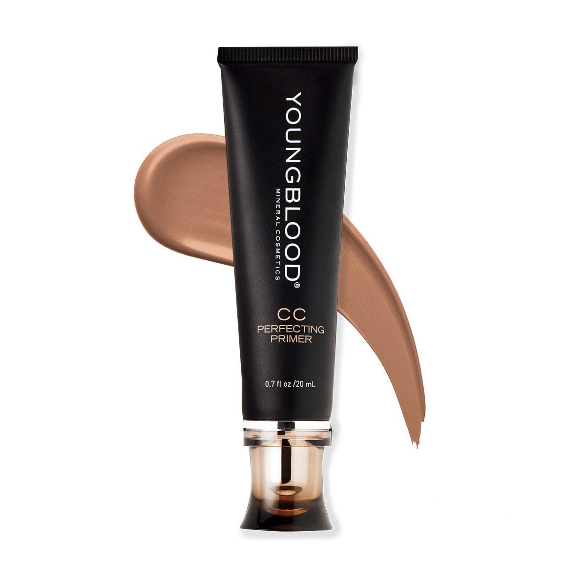 Youngblood Cc Perfecting Primer, Tan - Tinted Mineral Moisturizer, Vegan & Cruelty-Free, 0.7 Fl