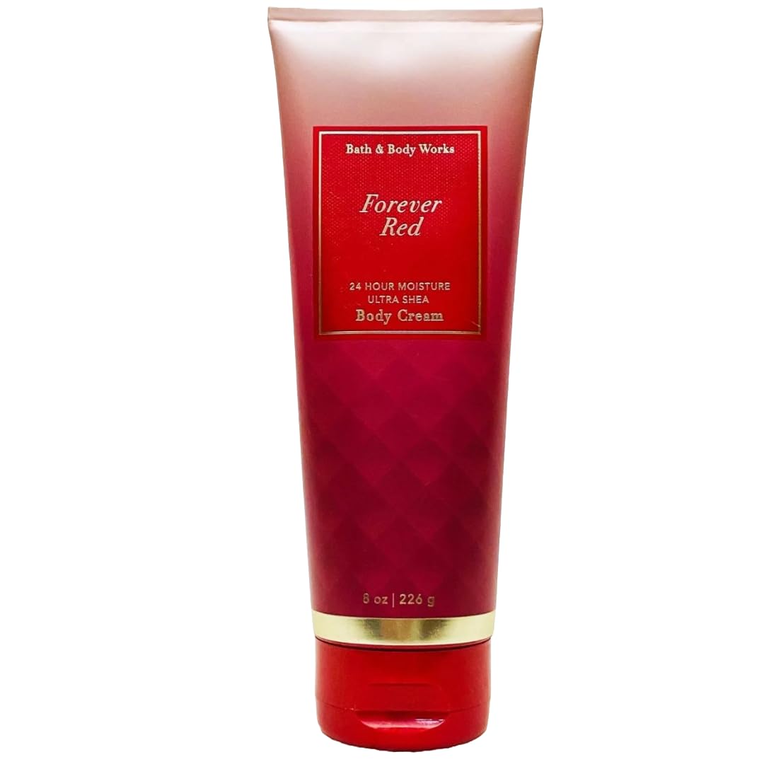 Bath & Body Works Forever Red Ultra Shea Body Cream 8 Oz - Nourishing Moisturizer