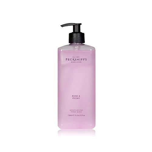 Pecksniff'S Moisturizing Hand Wash 25.3 Oz - Rose & Peony Scented Liquid Soap