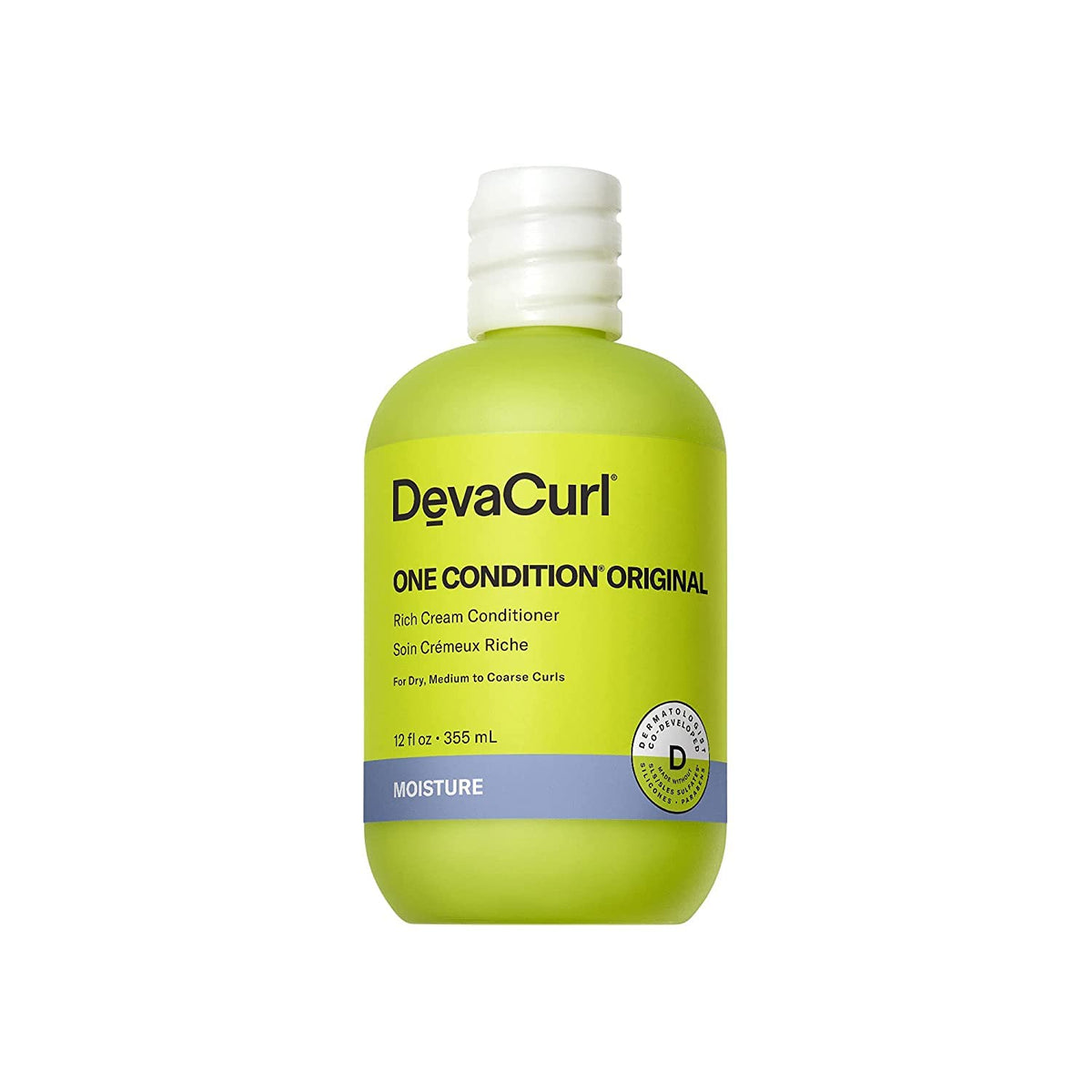 Devacurl One Condition Original Rich Cream Conditioner, Soft Lemongrass, 12 Fl Oz