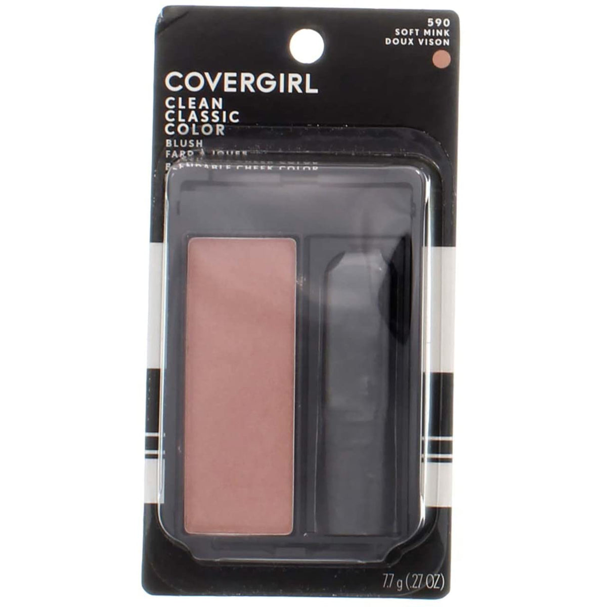 Covergirl Classic Color Blush, Soft Mink 590, 0.27 Oz - Pack Of 4 Blushes For Natural Glow