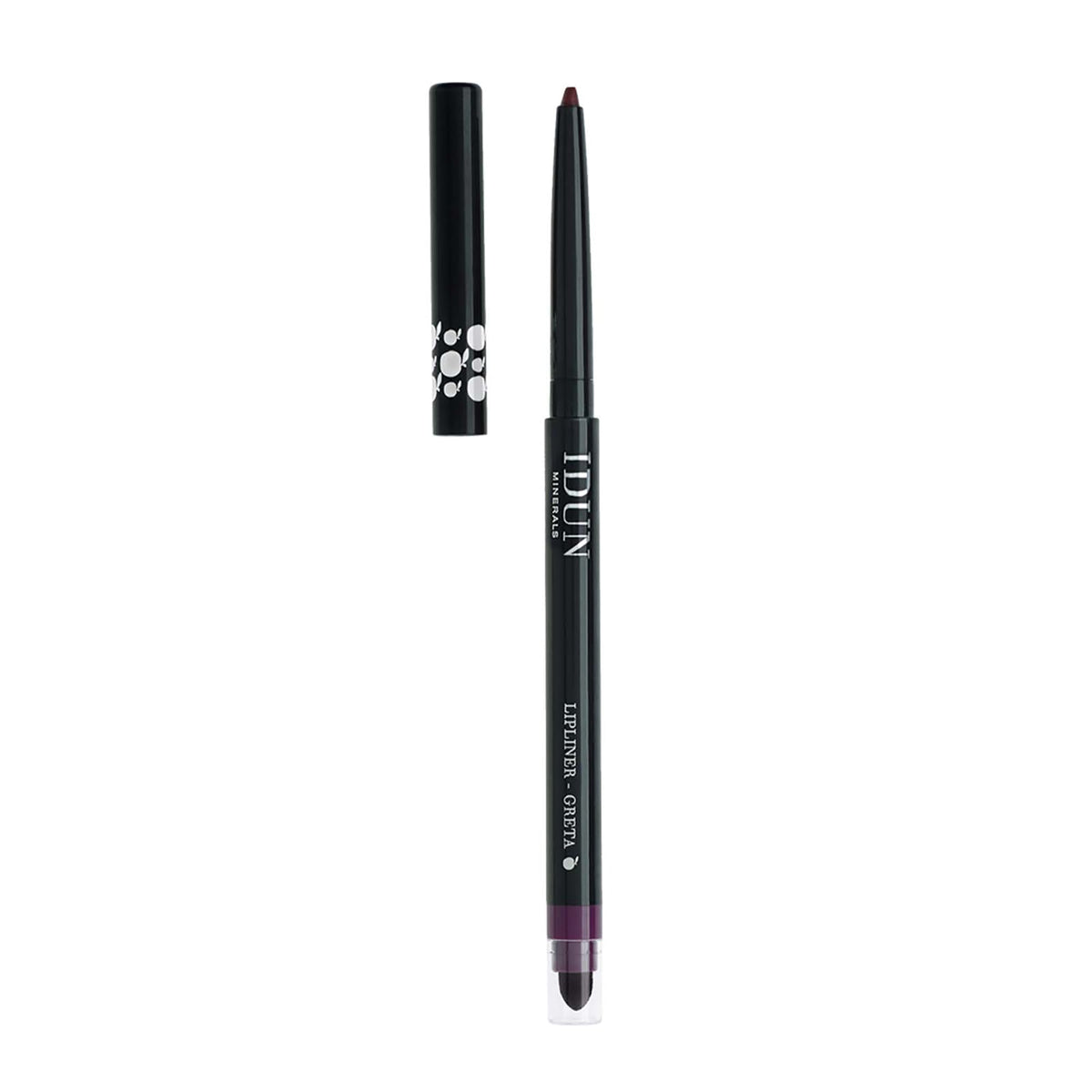 Idun Minerals Lip Liner - Greta Bordeaux, Creamy Texture, Smooth Finish, 0.01 Oz