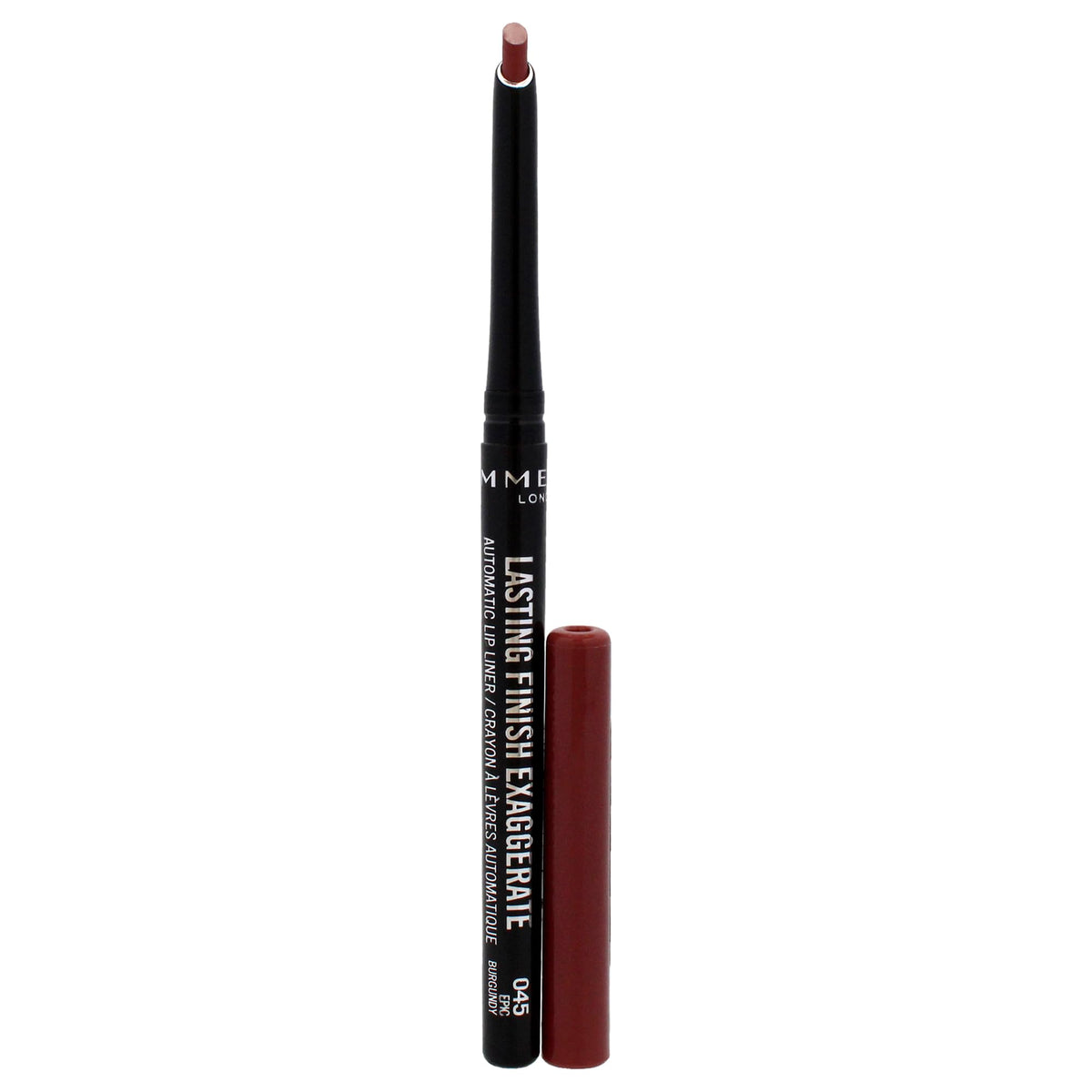 Rimmel Lasting Finish Exaggerate Lip Liner - 45 Epic Burgundy, Long-Lasting, 0.01Oz