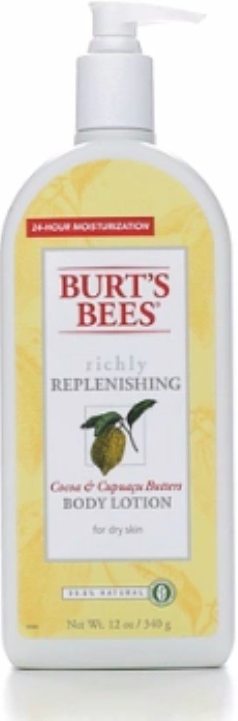 Burt'S Bees Richly Replenishing Body Lotion, Cocoa & Cupuacu Butters, 12 Oz, Pack Of 2