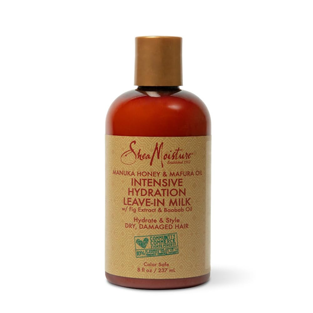 Shea Moisture Manuka Honey and Mafura Oil Intensive Hydration LeaveIn Milk for Unisex  8 Ounce