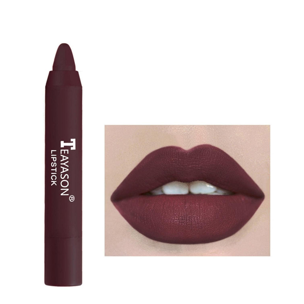 Agrifilm Matte Velvet Lipstick Crayon - Long-Lasting Waterproof Lip Stain For Women, 12