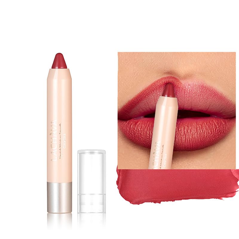 Easilydays Red Lipstick Crayon - Long-Lasting Waterproof Velvet Stain, Full Coverage, 0.7Oz