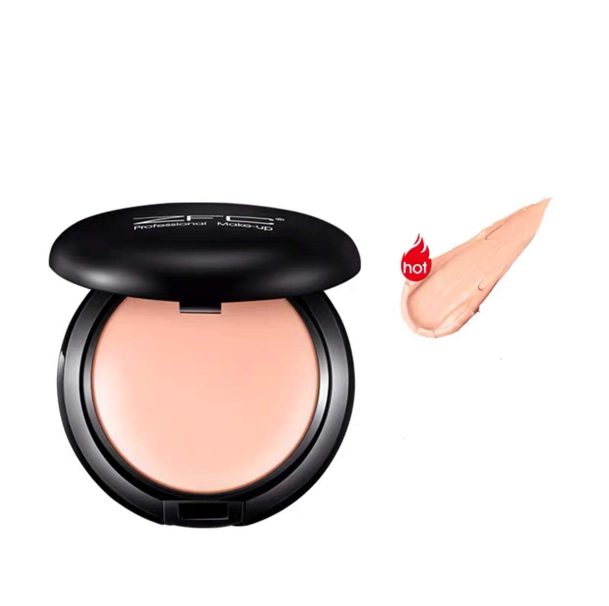 Zfc Foundation Makeup Concealer - Medium-To-Full Coverage, Waterproof, 12Hr Wear, Pink Skin Tone