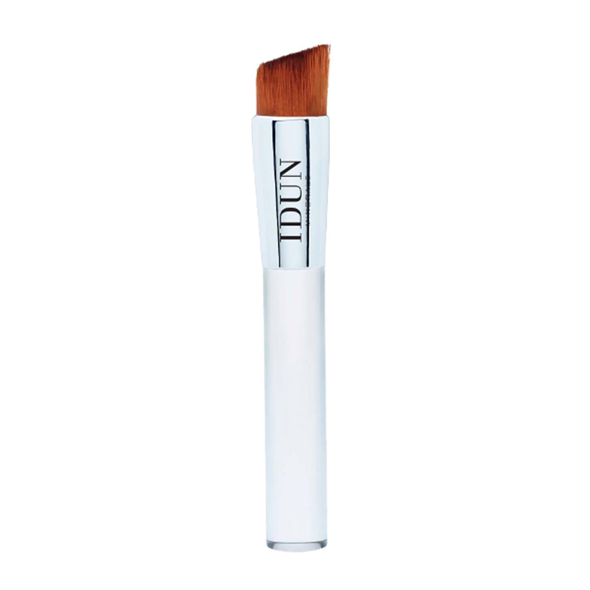 Idun Minerals  Liquid Foundation Brush  Slanted Flat Surfaced Brush For Liquid Foundation  Myriad Of Tightly Packed Fine Bris