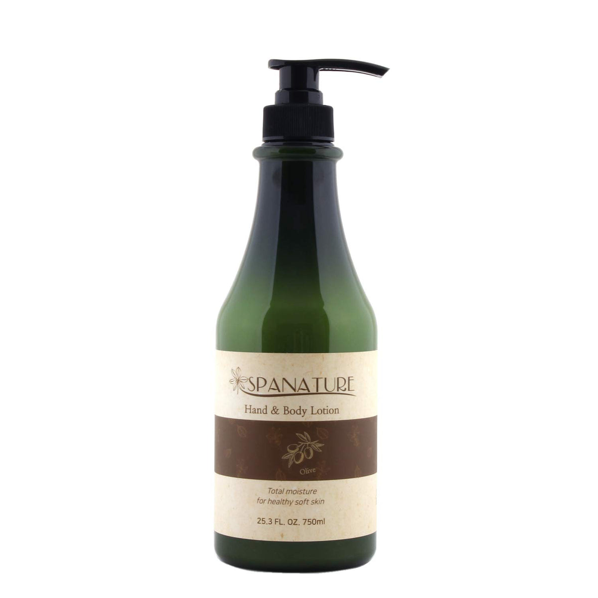 Spanature Olive Hand & Body Lotion - Daily Moisturizing, 750Ml Pump, Made In Korea