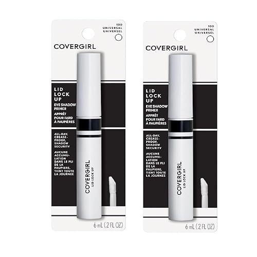 Covergirl Lid Lock Up Eye Shadow Primer, Universal 100, Pack Of 2 - 0.2 Fl Oz Each