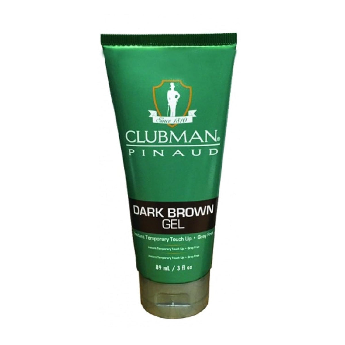 Clubman Dark Brown Temporary Gel, 3 Fl Oz - Perfect For Styling And Grooming