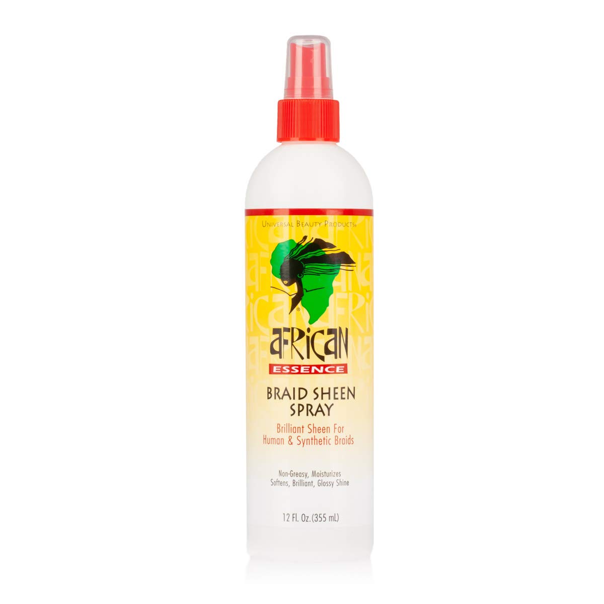 African Essence Braid Sheen Spray 355ml - Moisturizing Hair Shine for Braids and Natural Styles