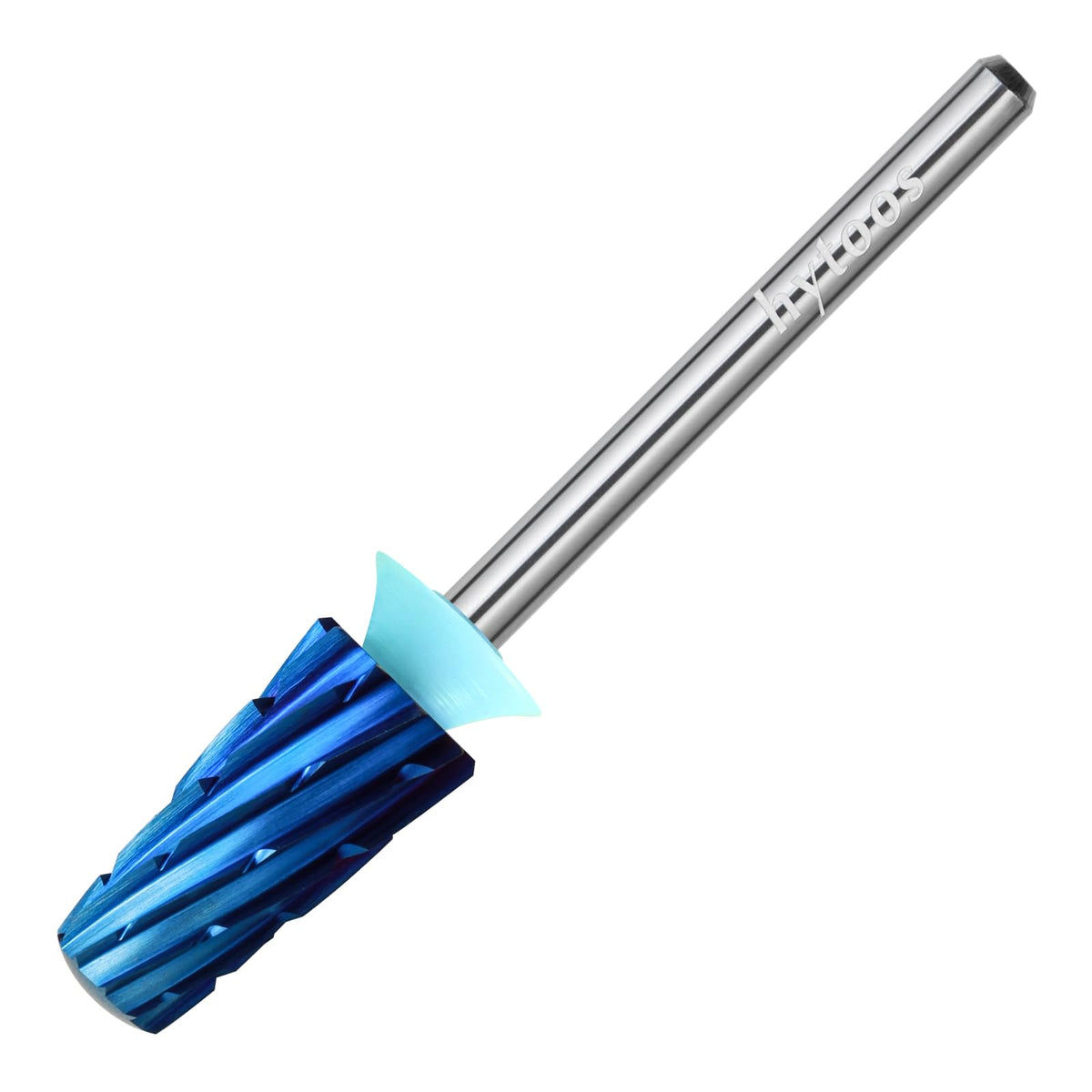 Hytoos 4Xc Blue Nano Tapered Nail Drill Bits - Carbide 3/32 For Electric Manicure Tools