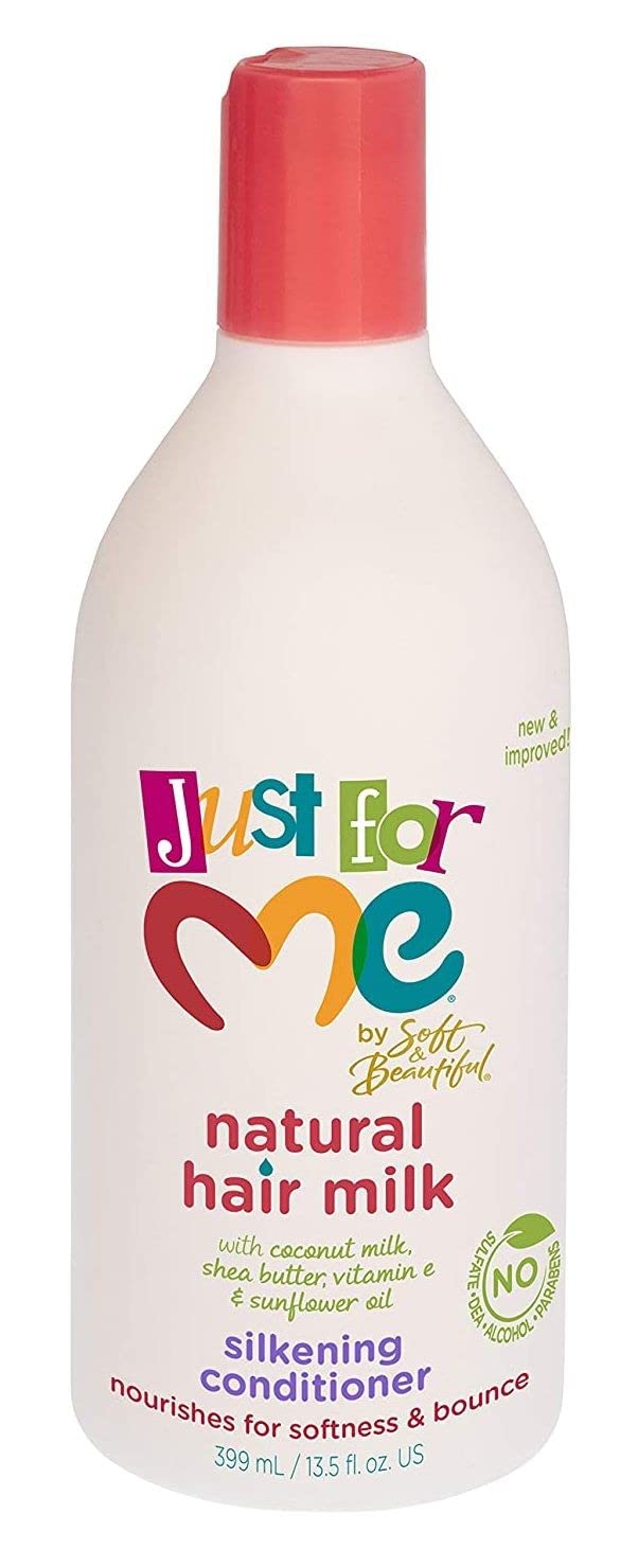 Just For Me Hair Milk Conditioner Silkening 13.5 Ounce (399ml) (Pack of 6)