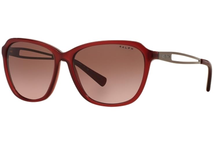 Ralph Women'S Ra5199 Sunglasses - Berry/Blush Brown Rose Gradient 57Mm, Pink/Silver