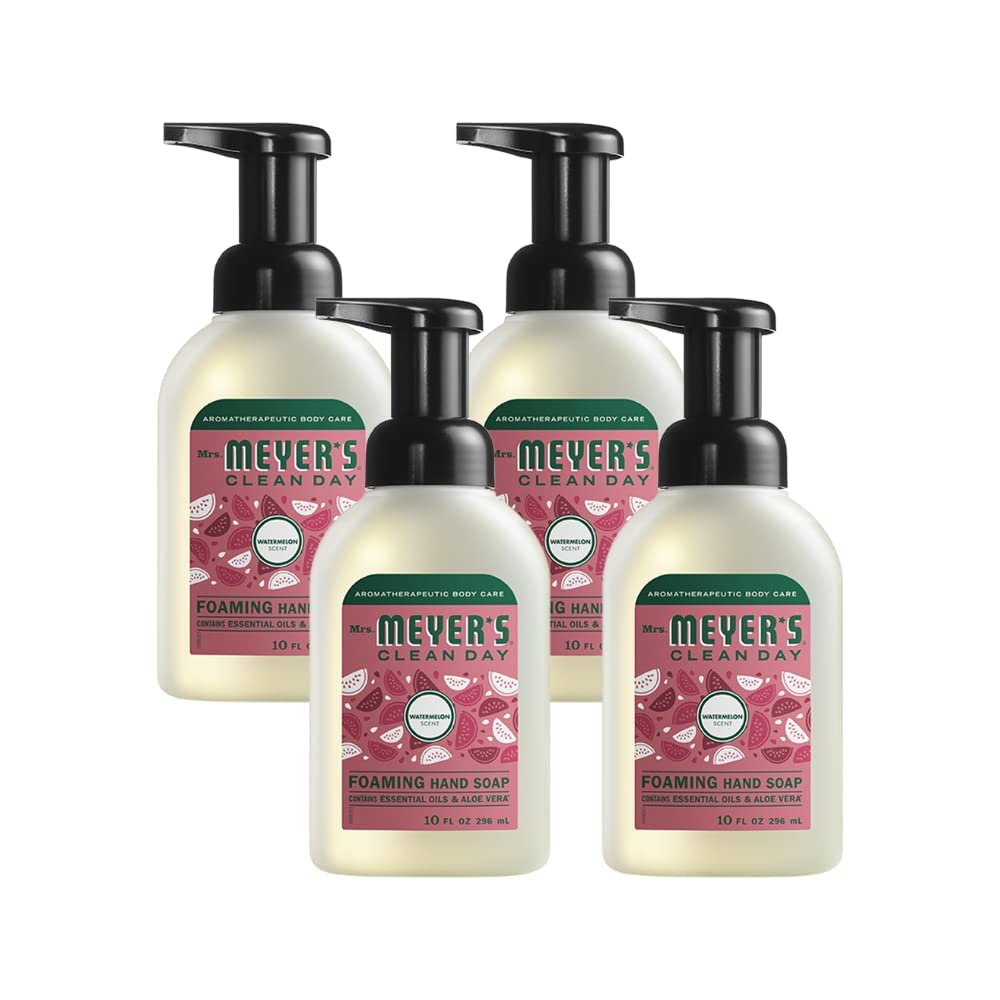 Mrs. Meyer'S Clean Day Watermelon Foaming Hand Soap, 10 Oz (Pack Of 4)