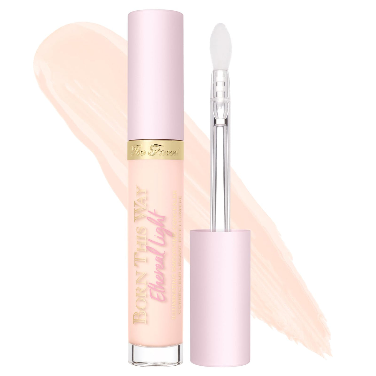 Too Faced Born This Way Concealer, Ethereal Light, Waterproof, Hyaluronic Acid, 0.17 Fl Oz - Sugar