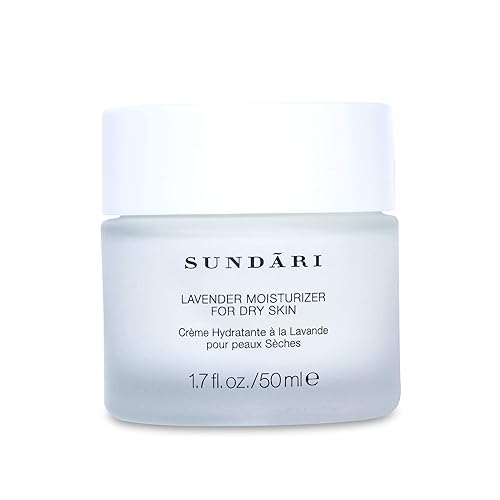 Sundari Lavender Moisturizer 1.7 Oz - Hydrating Cream With Essential Oils For Dry Skin