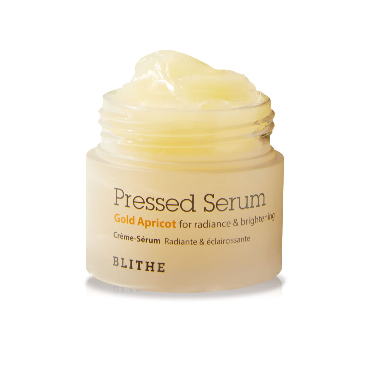 Blithe Glass Skin Pressed Serum With Apricot Extract & Niacinamide - 0.91 Oz, Gold Apricot