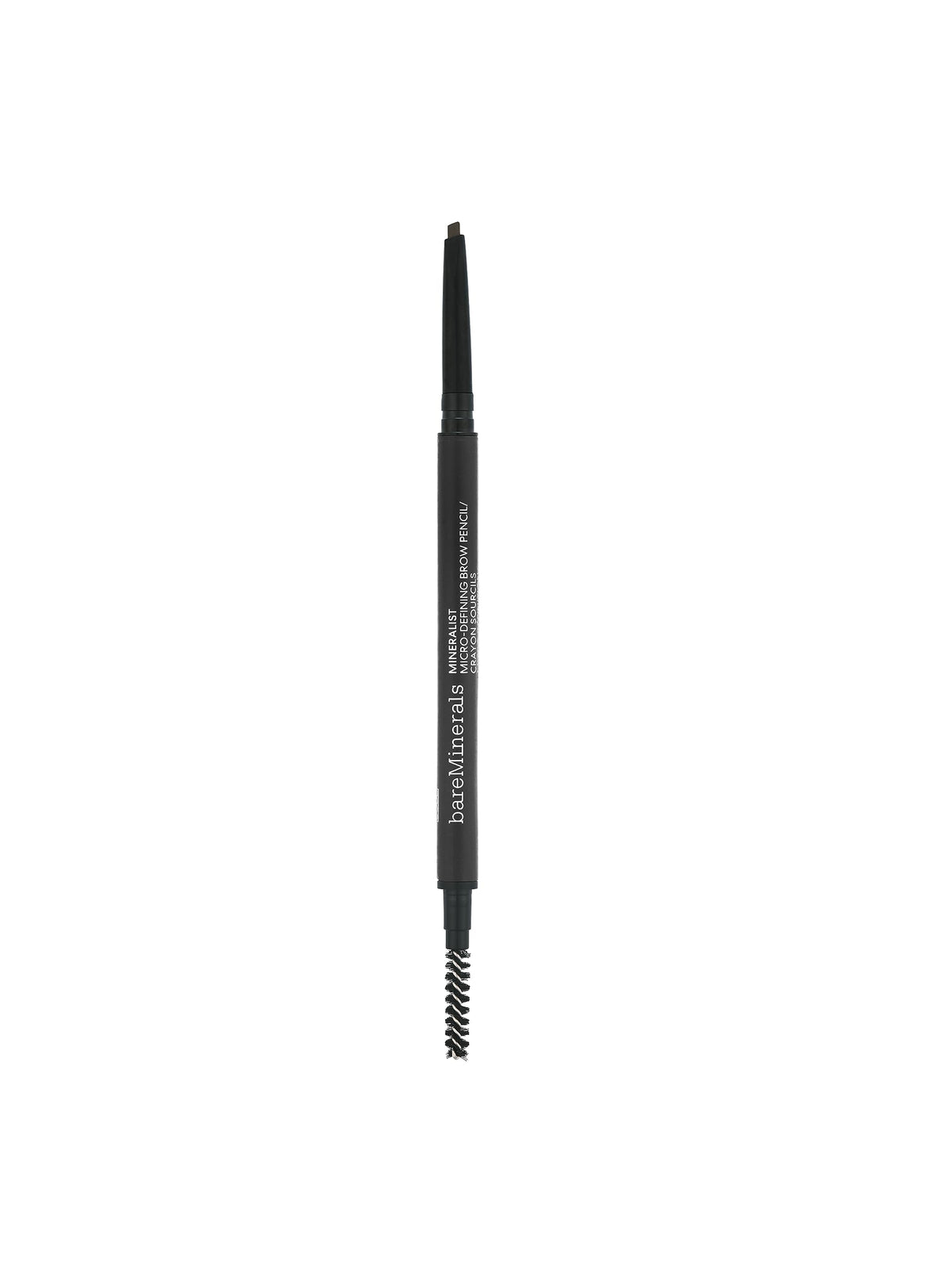 Bareminerals Micro-Fill Brow Pencil - Waterproof, Smudge-Resistant, Vegan, Built-In Spoolie, Black