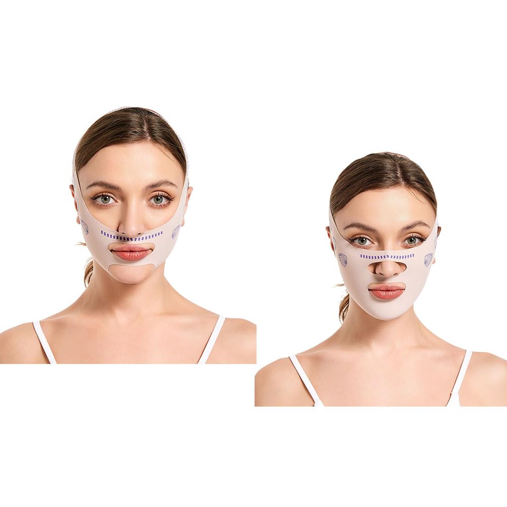 Finyoffiy V-Line Face Lifting Tape, 2Pcs Beauty Sculpting Sleep Mask For Face Lift