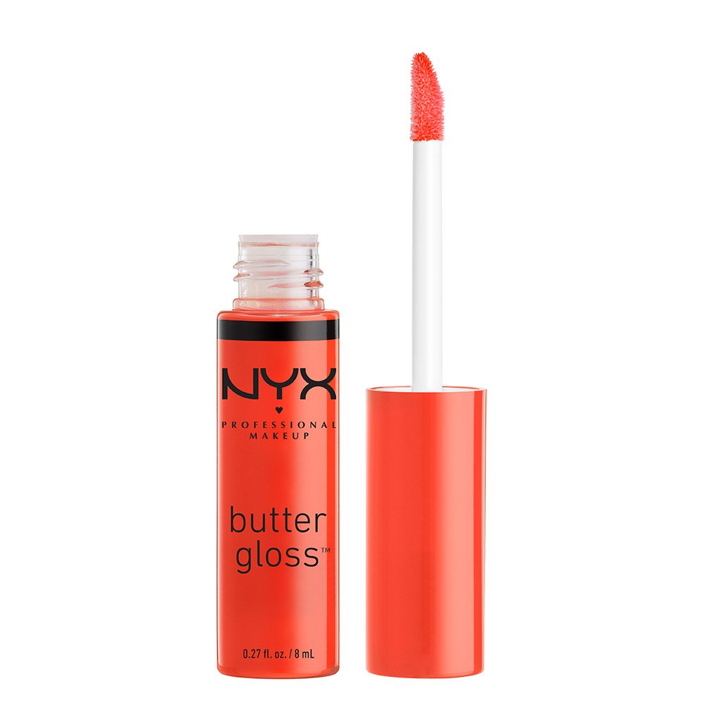 NYX Professional Makeup Butter Gloss - Peach Cobbler, 0.27 Fl Oz, Smooth & Hydrating Lip Gloss