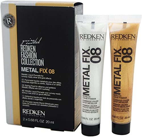 REDKEN Fashion Collection Fix 08 Metallic Liquid Pomade, Cranberry, 1.36 Fl Oz for Unisex