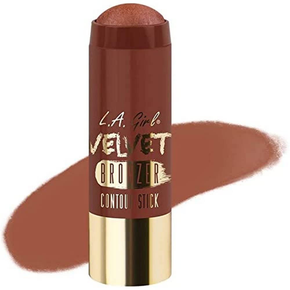 L.A. Girl Velvet Contour Stick - Brown, 1 Count, Perfect For Flawless Highlighting And Contouring