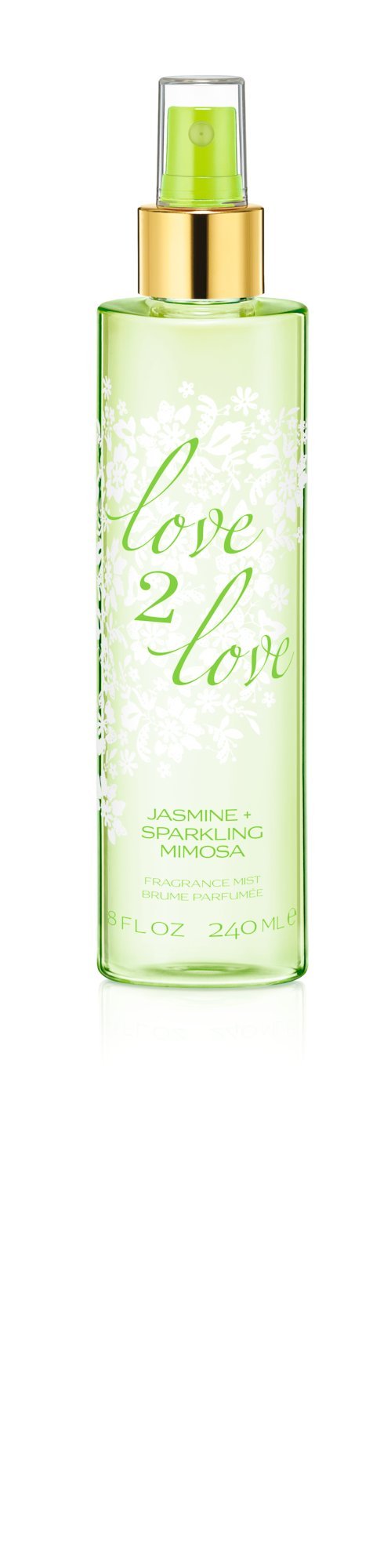 Love2Love Jasmine & Sparkling Mimosa Fragrance Mist, 8 Fl Oz Eau De Toilette Spray