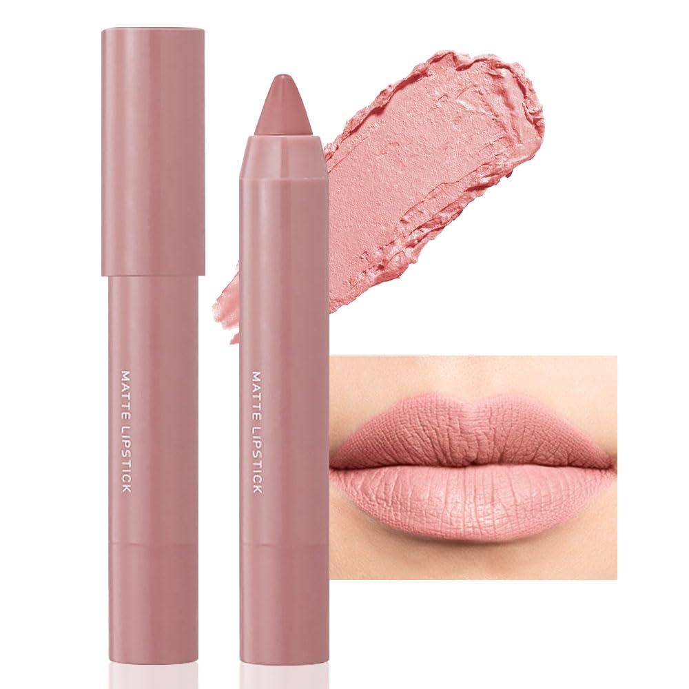 Bingbrush Crayon Matte Longwear Lipstick Set - Waterproof Velvet Color Stick (01#)