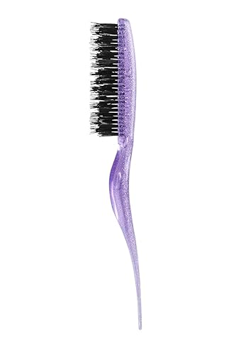 Cricket Teasing Hair Brush - Sparkle Purple, Heat Resistant, Adds Volume & Shine, Ergonomic Design