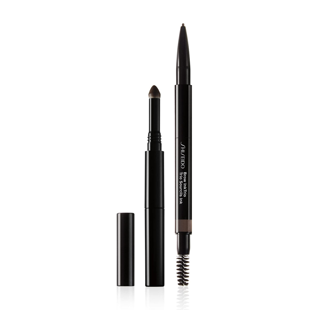 Shiseido Browink Trio - Deep Brown 03, 3-In-1 Pencil, Powder & Brush, Waterproof, Smudge-Pro