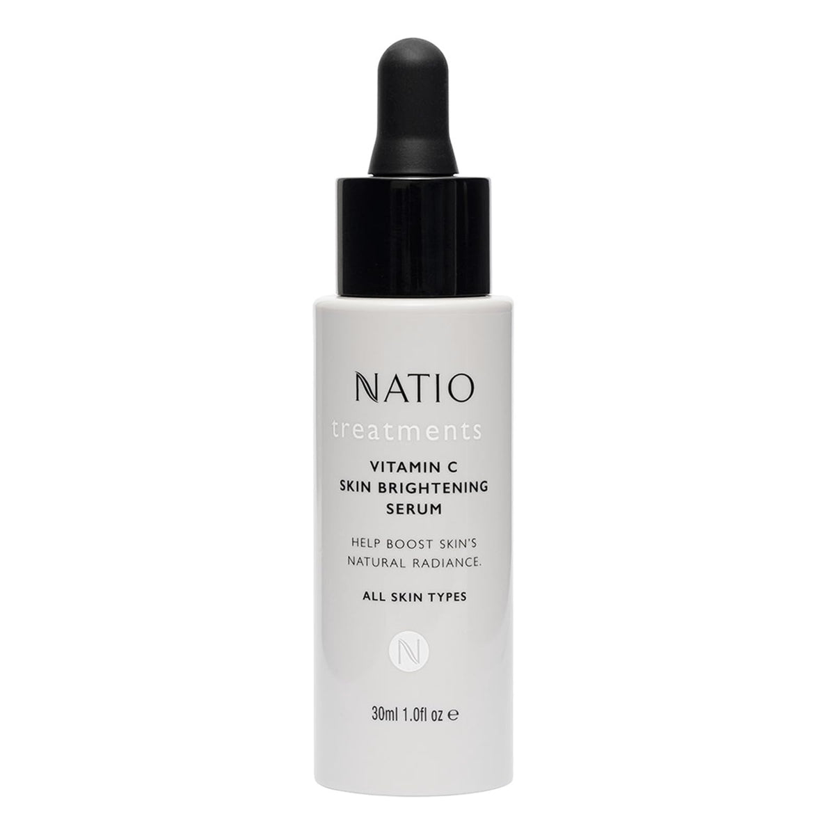 Natio Vitamin C Skin Brightening Serum, 1 oz - Antioxidant Face Serum with Aloe Vera & Shea Butter