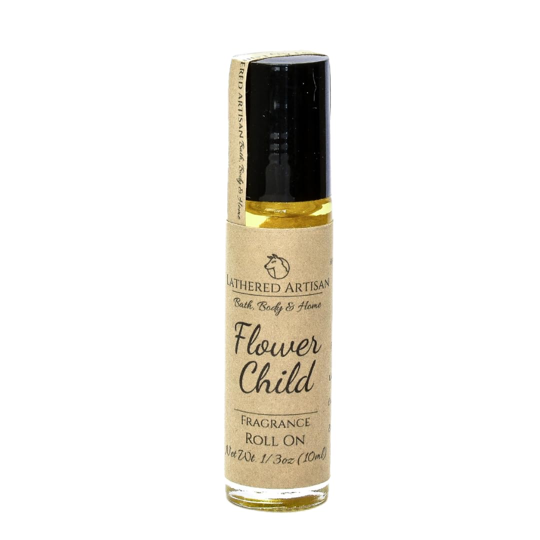 Lathered Artisan Patchouli Scented Roll-On Perfume - Phthalate & Alcohol Free For Men & Women