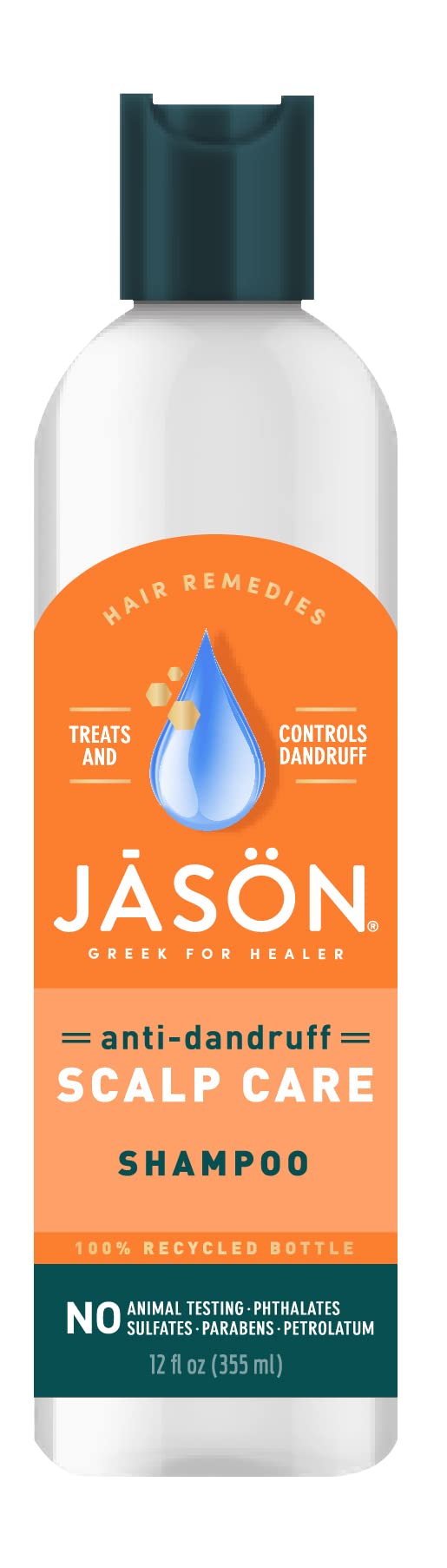 Jason Dandruff Relief Treatment Shampoo, 12 Fl Oz - Scalp Care For Flaky Skin