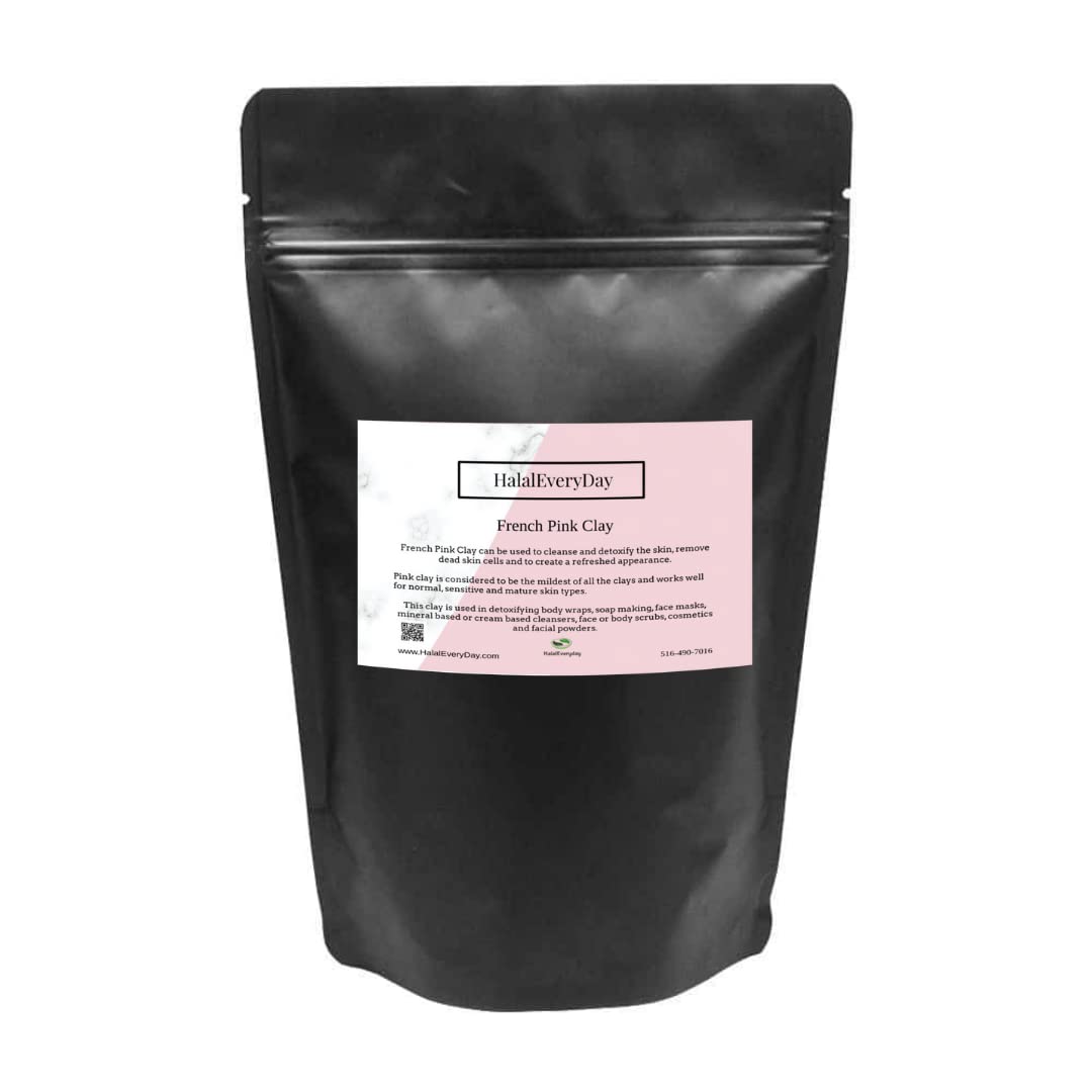 Saaqin French Pink Clay 1 Lb - Versatile Natural Material For Crafts And Skincare