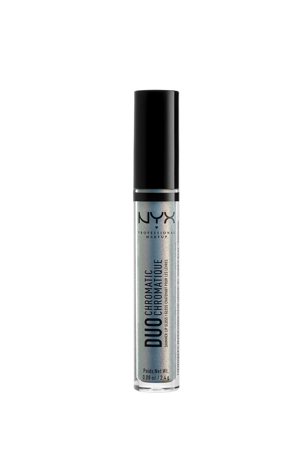 NYX PROFESSIONAL MAKEUP Duo Chromatic Lip Gloss - Day Club, Light Blue with Pink Pearl